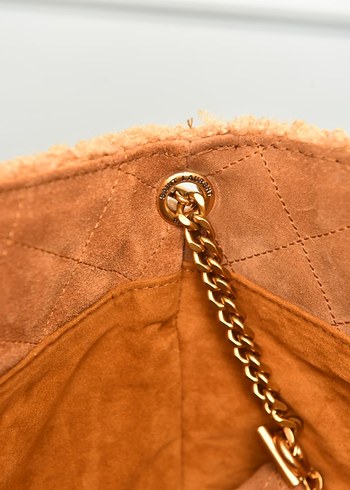 YVES SAINT LAURENT - Icare in Shearling 
 Detaylı Kadın Çanta - Görsel 13