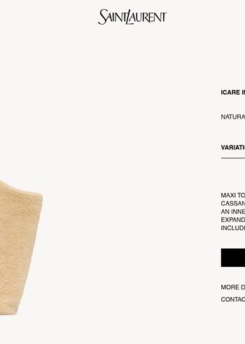 YVES SAINT LAURENT - Icare in Shearling 
 Detaylı Kadın Çanta - Görsel 16