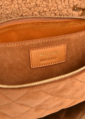 YVES SAINT LAURENT - Icare in Shearling 
 Detaylı Kadın Çanta - Görsel 9