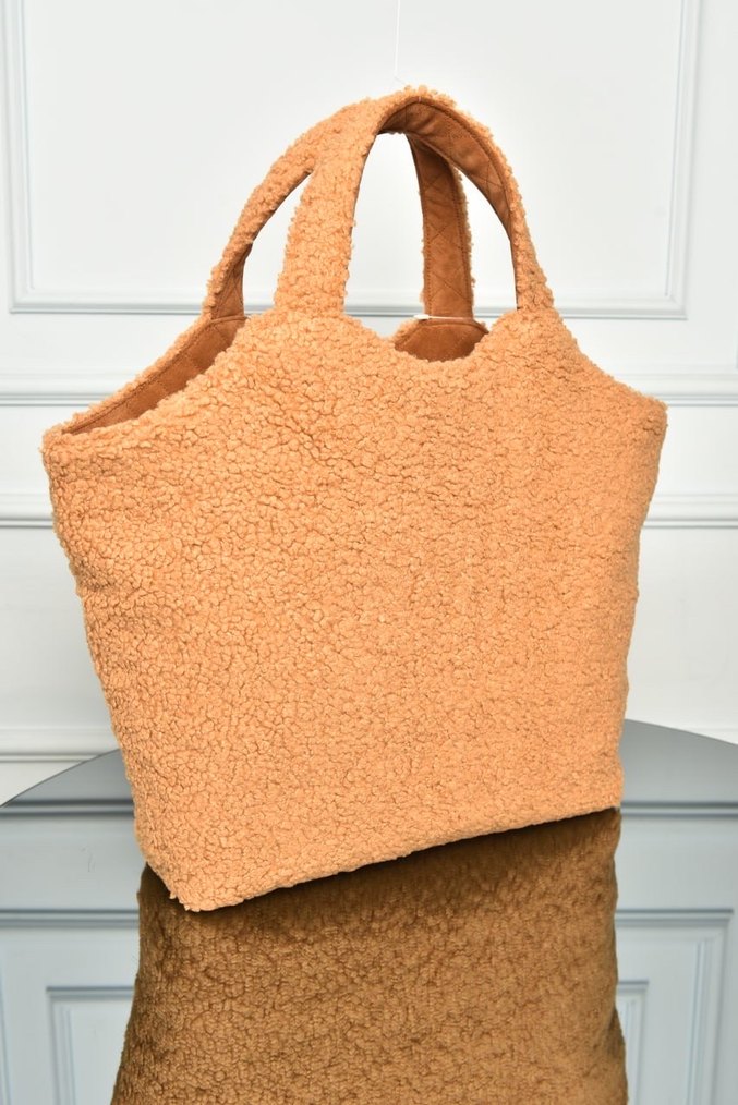 YVES SAINT LAURENT - Icare in Shearling 
 Detaylı Kadın Çanta - Görsel 5