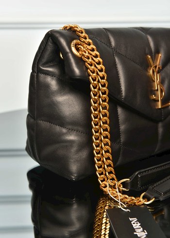 YVES SAINT LAURENT Puffer Bag 
Zincir Siyah Deri Kadın Çanta - Görsel 11