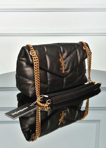 YVES SAINT LAURENT Puffer Bag 
Zincir Siyah Deri Kadın Çanta - Görsel 9