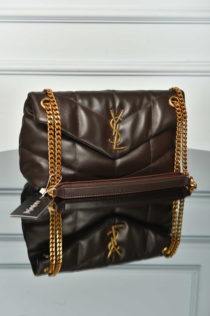 YVES SAINT LAURENT Puffer Bag 
Zincir Siyah Deri Kadın Çanta - Görsel 5