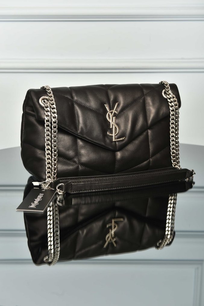 YVES SAINT LAURENT Puffer Bag 
Zincir Siyah Deri Kadın Çanta - Görsel 2