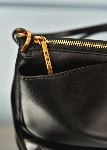 BALENCIAGA - Women's Rodeo Sling Pochette Siyah Deri Kadın Çanta - Görsel 10