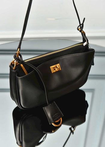 BALENCIAGA - Women's Rodeo Sling Pochette Siyah Deri Kadın Çanta - Görsel 6