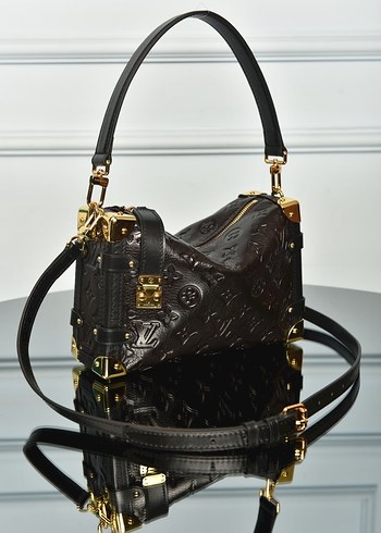 LOUIS VUITTON - Side Trunk MM Klasik Siyah Deri Kadın Çanta - Görsel 2