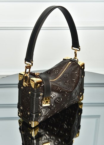 LOUIS VUITTON - Side Trunk MM Klasik Siyah Deri Kadın Çanta - Görsel 7