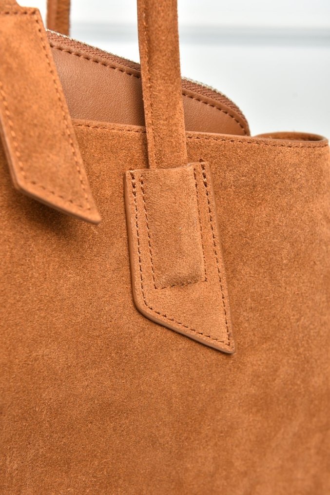 THE ATTICO - La Passeggiata Medium Women's Suede Bag Kadın Çanta - Görsel 5