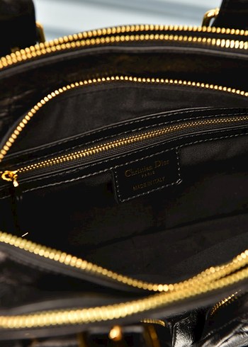 Beden siyah Renk DIOR - Small Grand Tour Bowling Bag Siyah Deri Kadın Biker Çanta