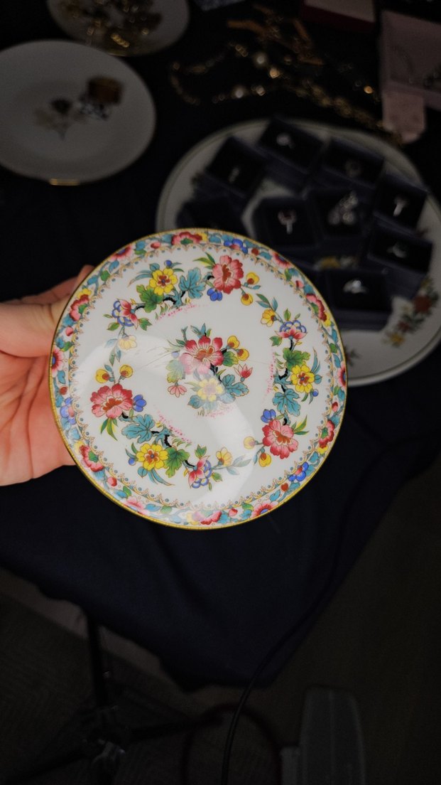 Çiçek Desenli Pastel Pudra Kutusu Bonbonier - Görsel 3