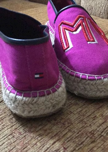 Pembe Nakışlı Kadın Dolgu Topuk Espadril - Görsel 6