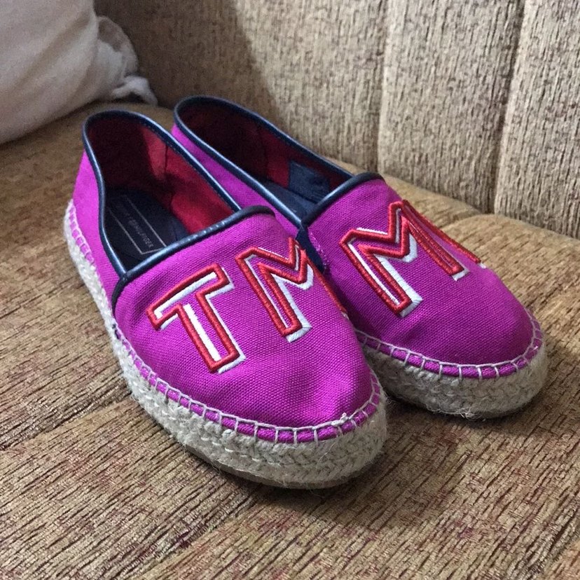 Pembe Nakışlı Kadın Dolgu Topuk Espadril - Görsel 2