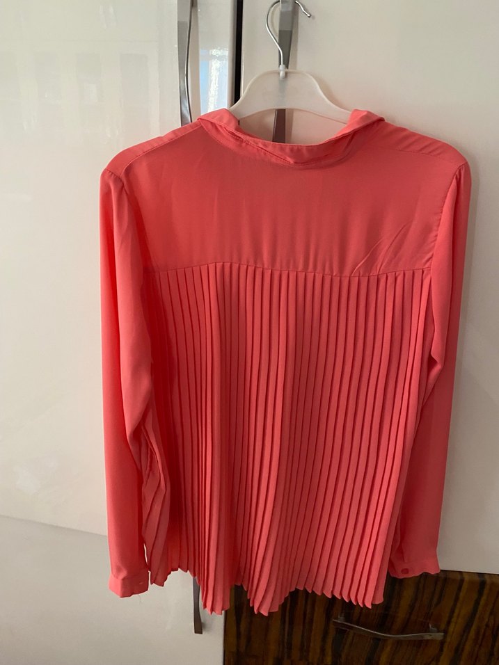 Pembe Piliseli Kadın Gömlek - Görsel 2