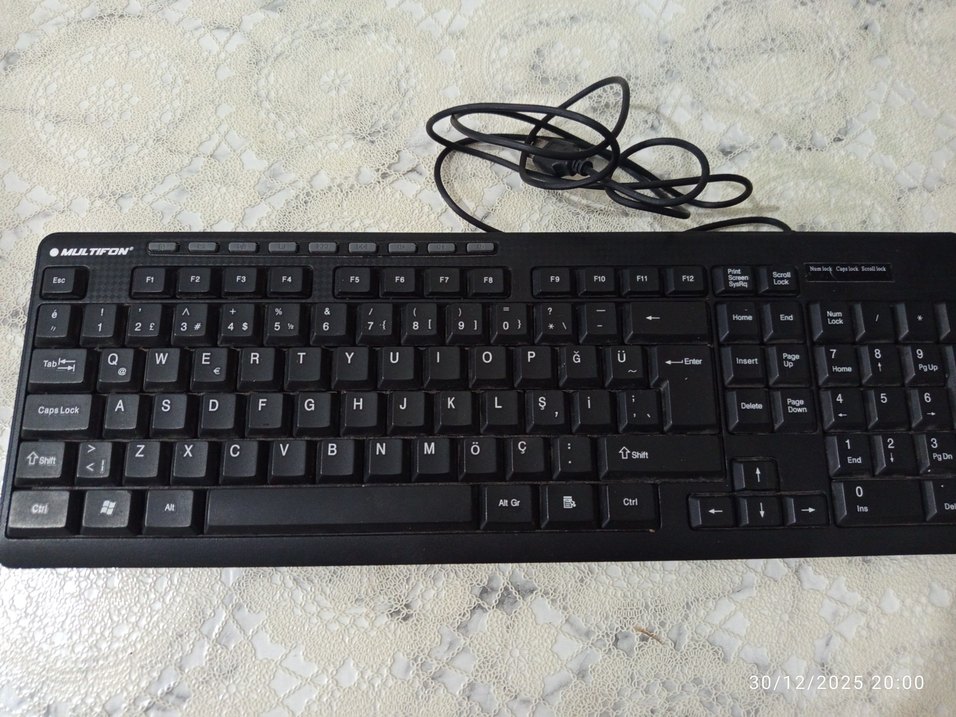 Kablolu Siyah Türkçe Klavye - Görsel 2