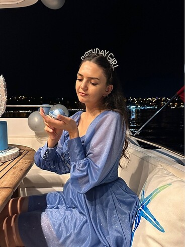 Ilmio Gece mavisi mini abiye