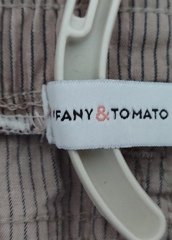 Tiffany &Tomato :Bej Kadın Keten Pilili Bol Kesim Pantolon - Görsel 3