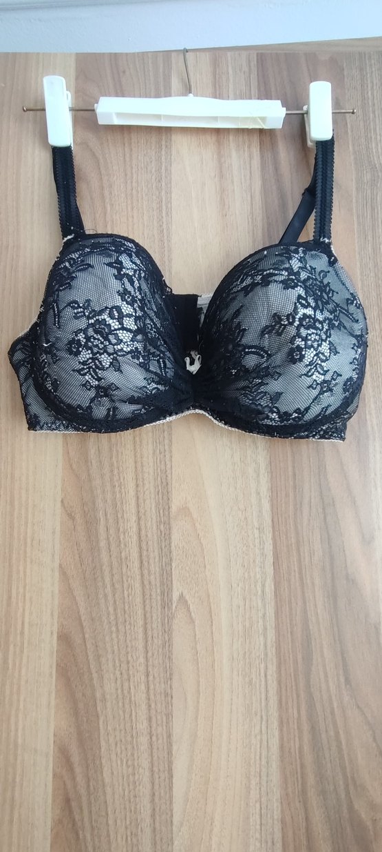 Siyah Gotik Dantel Sütyen - Görsel 2