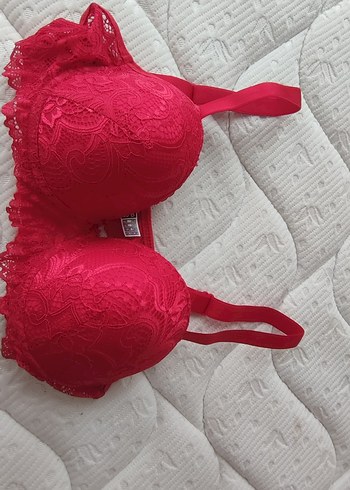 Dantel Detaylı Kırmızı Bohem Sütyen - Görsel 3
