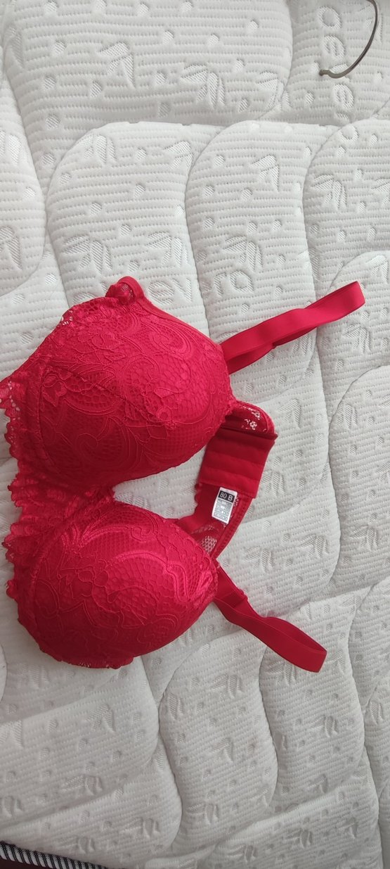 Dantel Detaylı Kırmızı Bohem Sütyen - Görsel 4