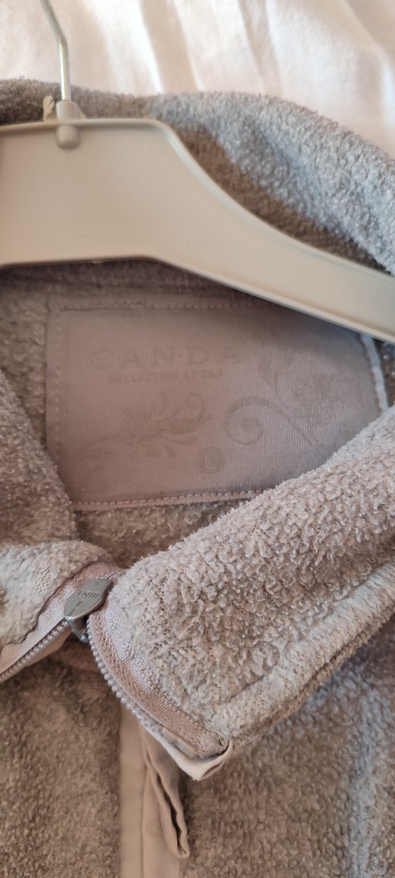 Gri Fermuarlı Kadın Polar Ceket - Görsel 4