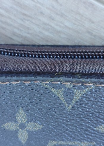 louis vuitton: Kahverengi Vintage Deri Kadın Cüzdanı - Görsel 5