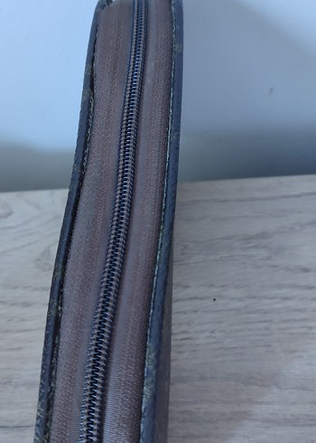 louis vuitton: Kahverengi Vintage Deri Kadın Cüzdanı - Görsel 6