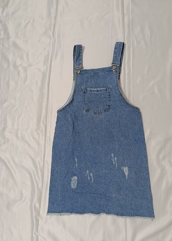 Mavi Denim Askılı Tulum - Görsel 2