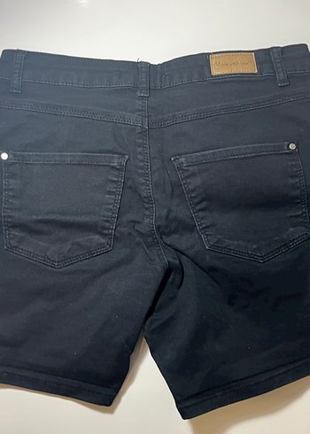 LC Waikiki Siyah Midi Kadın Denim Şort