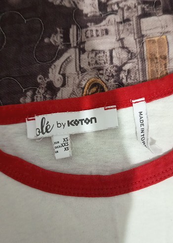 Baskılı Beyaz Kadın Tişört - Görsel 2