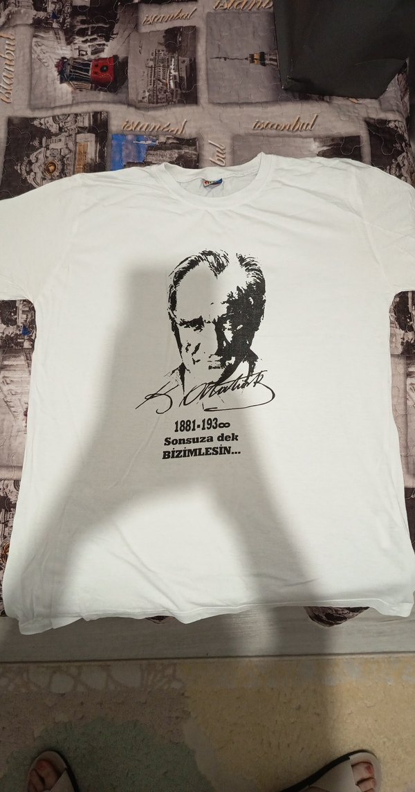 Unisex, Atatürk'lü Tişört - Görsel 4