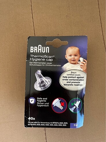 Braun Braun markası ateş ölçerin yedek kulak ucu