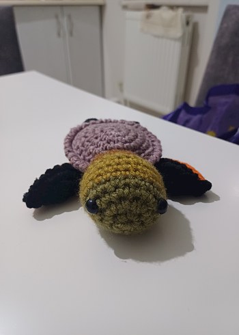 El Yapımı Örgü Kaplumbağa Peluş Oyuncak - Görsel 4