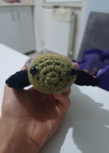 El Yapımı Örgü Kaplumbağa Peluş Oyuncak - Görsel 3
