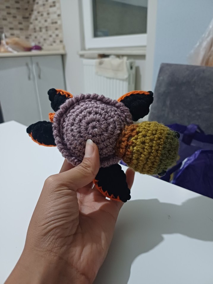 El Yapımı Örgü Kaplumbağa Peluş Oyuncak - Görsel 2