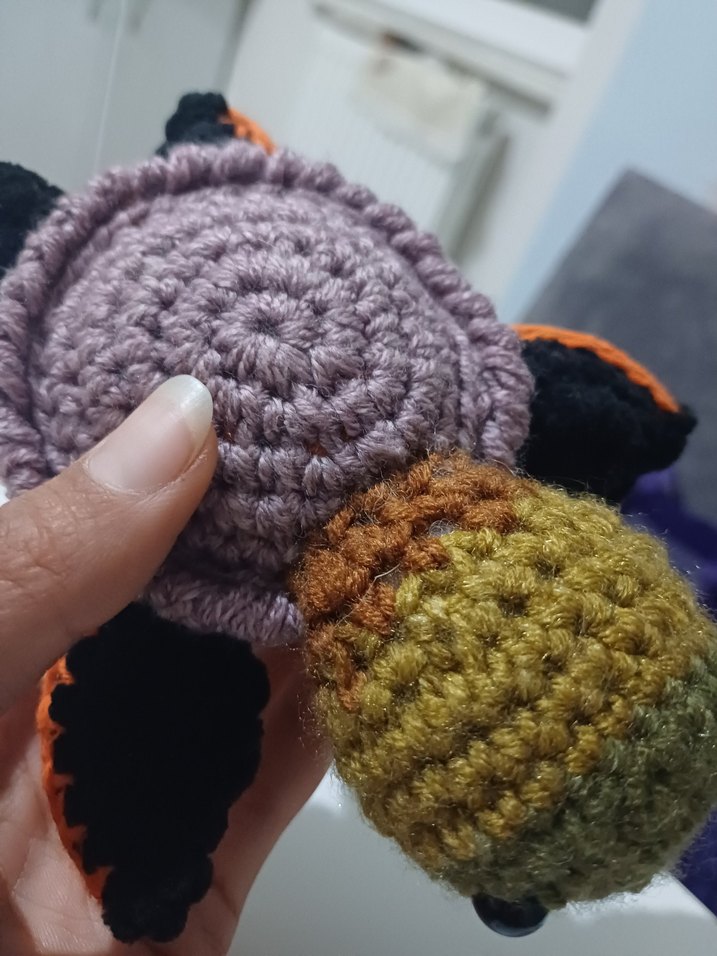 El Yapımı Örgü Kaplumbağa Peluş Oyuncak - Görsel 5