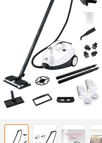 Beyaz Buharlı Temizleyici - Görsel 2