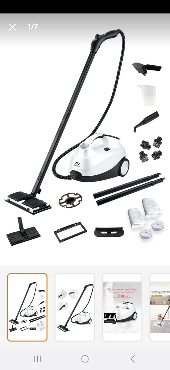 Beyaz Buharlı Temizleyici - Görsel 2