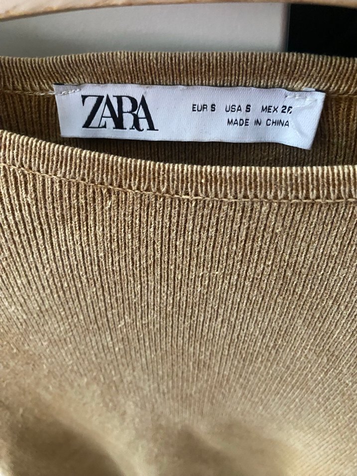 Bej  Uzun Kollu Kadın Kazak - Görsel 3