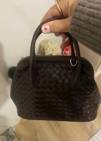 Klasik Kahverengi Deri Kadın Çanta - Görsel 4