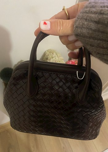 Klasik Kahverengi Deri Kadın Çanta - Görsel 6