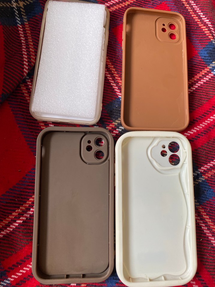 Düğmeli Bohem Tarzı Kahverengi Telefon Kılıfı - Görsel 2