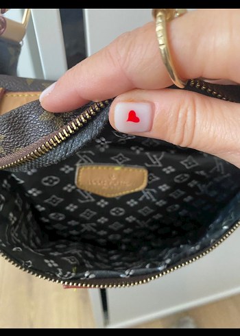 Kahverengi Desenli Deri Kadın Bel Çantası - Görsel 3