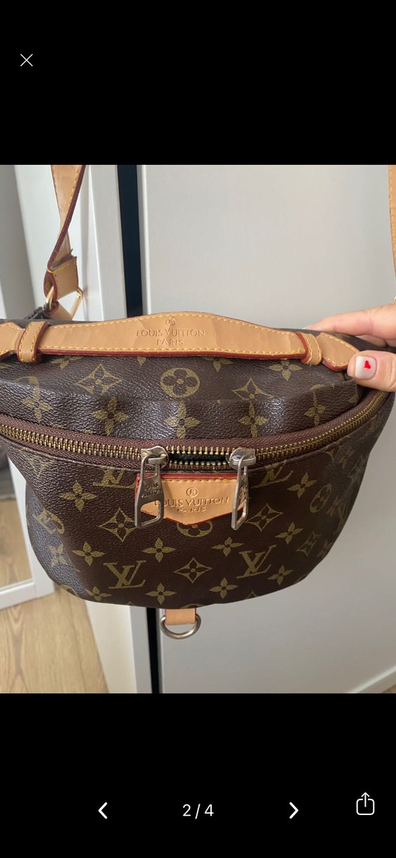 Kahverengi Desenli Deri Kadın Bel Çantası - Görsel 2