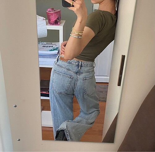 36 Beden mavi Renk zara jean