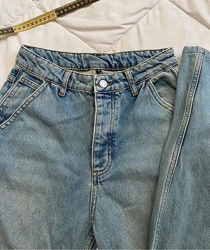 Trendyol & Milla soluk efekt wide leg jean