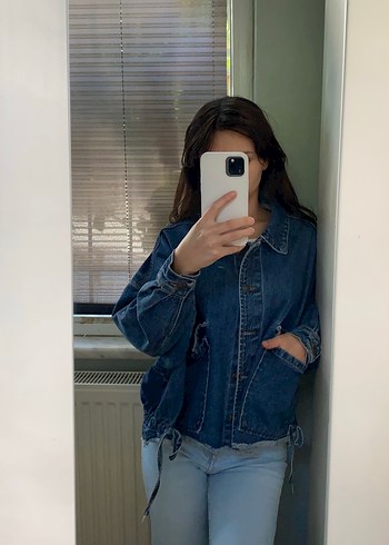 Vintage Love Kadın Mavi Denim Ceket