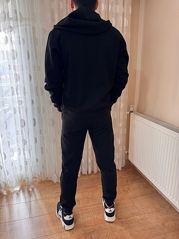 ERKEK  SİYAH LACOSTE EŞOFMAN TAKIMI - Görsel 11