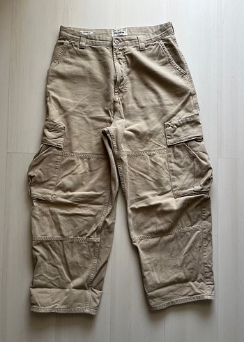 Bej Kot Skater Fit Erkek Pantolon