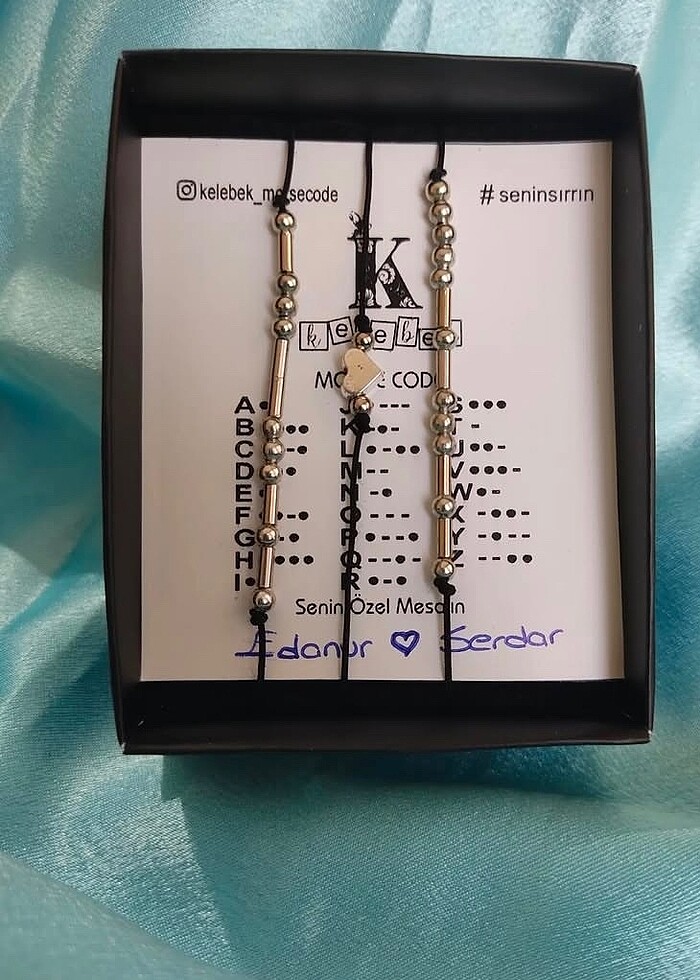 Mors Alfabeli Bileklik - Görsel 2